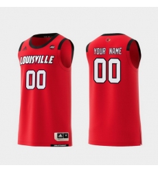 Men Women Youth Toddler Louisville Cardinals Custom Red Replica College Basketball Jersey