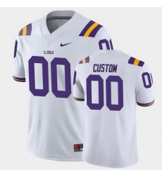 Men Women Youth Toddler Lsu Tigers Custom College Football White Game Jersey