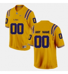 Men Women Youth Toddler Lsu Tigers Custom College Limited Football Gold Jersey