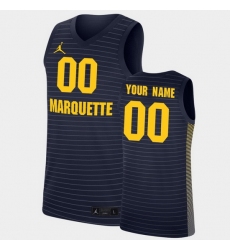 Men Women Youth Toddler Marquette Golden Eagles Custom Replica Navy College Basketball Jersey