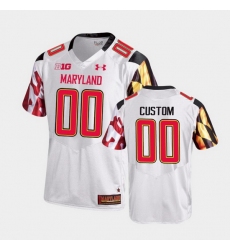 Men Women Youth Toddler Maryland Terrapins Custom College Football White Game Jersey