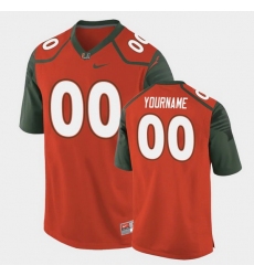 Men Women Youth Toddler Miami Hurricanes Custom Replica Orange College Football Jersey