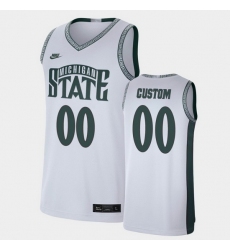 Men Women Youth Toddler Michigan State Spartans Custom Limited White Retro Basketball Jersey