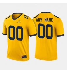 Men Women Youth Toddler Michigan Wolverines Custom College Football Maize Jersey