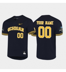 Men Women Youth Toddler Michigan Wolverines Custom Navy 2019 Ncaa Baseball College World Series Jersey