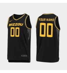 Men Women Youth Toddler Missouri Tigers Custom Replica Black College Basketball 2019 20 Jersey