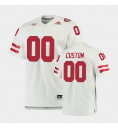 Men Women Youth Toddler Nebraska Cornhuskers Custom Premier White Football Jersey