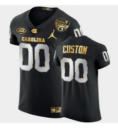 Men Women Youth Toddler North Carolina Tar Heels Custom 2021 Orange Bowl Black Golden Edition Jersey