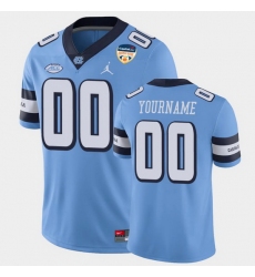 Men Women Youth Toddler North Carolina Tar Heels Custom 2021 Orange Bowl Carolina Blue Game Jersey