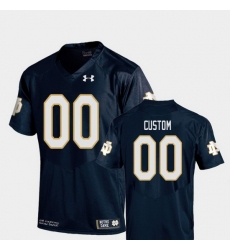 Men Women Youth Toddler Notre Dame Fighting Irish Custom 00 Navy College Football Replica Jersey