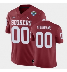 Men Women Youth Toddler Oklahoma Sooners Custom 2020 Cotton Bowl Game Crimson Jersey