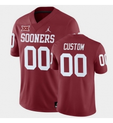 Men Women Youth Toddler Oklahoma Sooners Custom College Football Crimson Home Game Jersey