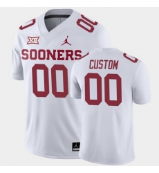 Men Women Youth Toddler Oklahoma Sooners Custom College Football White Away Game Jersey