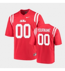 Men Women Youth Toddler Ole Miss Rebels Custom College Football Red Game Jersey