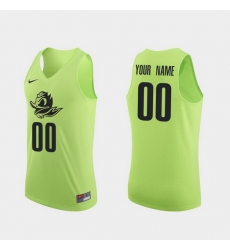 Men Women Youth Toddler Oregon Ducks Custom Apple Green Authentic College Basketball Jersey 0A