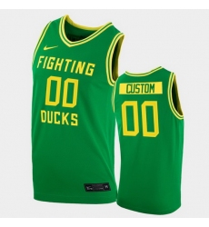 Men Women Youth Toddler Oregon Ducks Custom College Basketball Green Replica 2020 21 Jersey