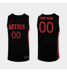 Men Women Youth Toddler San Diego State Aztecs Custom Replica Black College Baketball Jersey