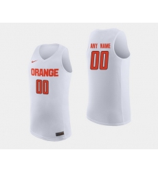 Men Women Youth Toddler Syracuse Orange Custom White College Basketball Jersey