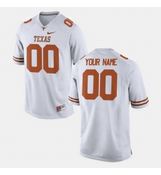 Men Women Youth Toddler Texas Longhorns Custom College Football White Jersey
