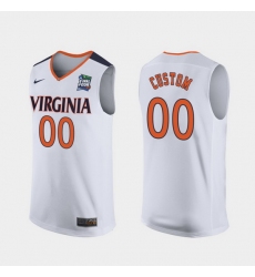 Men Women Youth Toddler Virginia Cavaliers Custom White 2019 Final Four Replica Jersey