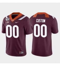 Men Women Youth Toddler Virginia Tech Hokies Custom 00 Maroon Game College Football Jersey