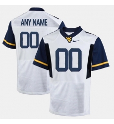 Men Women Youth Toddler West Virginia Mountaineers Custom College Limited Football White Jersey
