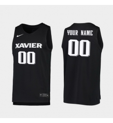 Men Women Youth Toddler Xavier Musketeers Custom Replica Black College Basketball 2019 20 Jersey
