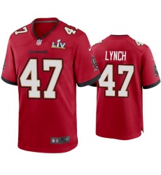 Men John Lynch Buccaneers Red Super Bowl Lv Game Jersey