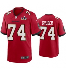 Men Paul Gruber Buccaneers Red Super Bowl Lv Game Jersey