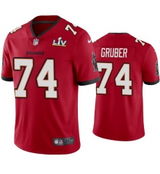 Men Paul Gruber Buccaneers Red Super Bowl Lv Vapor Limited Jersey