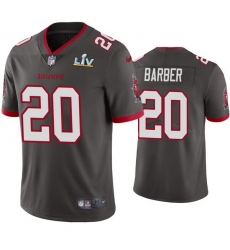 Men Ronde Barber Buccaneers Pewter Super Bowl Lv Vapor Limited Jersey