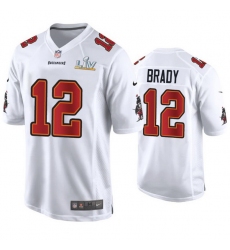 Tom Brady Buccaneers White Super Bowl Lv Game Fashion Jersey