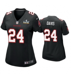 Women Carlton Davis Buccaneers Black Super Bowl Lv Game Fashion Jersey