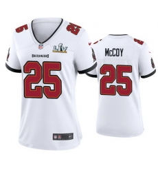 Women Lesean Mccoy Buccaneers White Super Bowl Lv Game Jersey