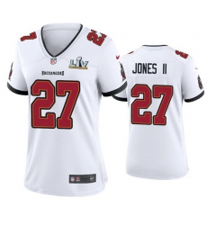 Women Ronald Jones Ii Buccaneers White Super Bowl Lv Game Jersey