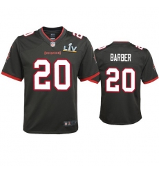 Youth Ronde Barber Buccaneers Pewter Super Bowl Lv Game Jersey