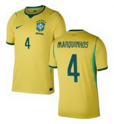 Youth 4 Brazil National Team Marquinhos 2026 Home Jersey 1 Youth 4 Brazil National Team Marquinhos 2026 Home Jersey 1