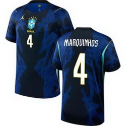 Youth 4 Brazil National Team Marquinhos 2026 Home Jersey 2