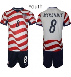 USA FIFA World Cup 2026 Soccer Red Home Jersey Weston McKennie #8