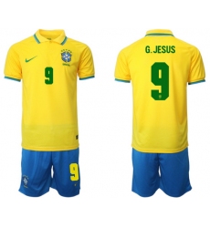 Men FIFA 2022 Brazil Soccer Jersey 070