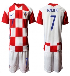 Mens Croatia Short Soccer Jerseys 022
