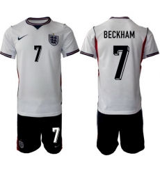England FIFA World Cup 2026 White Soccer Jersey David Beckham #7 England FIFA World Cup 2026 White Soccer Jersey David Beckham #7