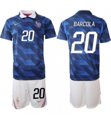 Men France 2026 FIFA World Cup Blue Soccer Jersey #20 Noah Barcola Men France 2026 FIFA World Cup Blue Soccer Jersey #20 Noah Barcola