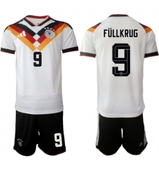 Germany 2026 FIFA World Cup Soccer Jersey White #9 FULLKRUG