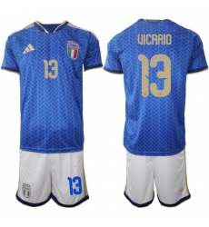 Italy 2026 FIFA World Cup Soccer Jersey Blue #13 VICARIO Italy 2026 FIFA World Cup Soccer Jersey Blue #13 VICARIO