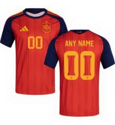 Men 00 Spain Custom World Cup 2026 Away Replica Jersey 6 Men 00 Spain Custom World Cup 2026 Away Replica Jersey 6