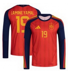 Men 19 Spain Lamine Yamal World Cup 2026 Away Replica Jersey 4 Men 19 Spain Lamine Yamal World Cup 2026 Away Replica Jersey 4