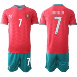 Portugal 2026 FIFA World Cup Soccer Jersey Red Blue #7 RONALDO