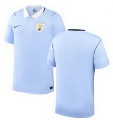 Men Men 0 Uruguay Blank Away Replica Jersey World   1
