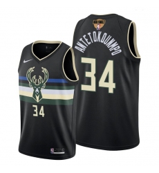 bucks giannis antetokounmpo statement edition black 2021 nba finals jersey